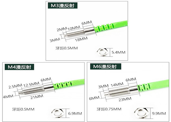 M3 M4 M5 M6 Laser Photoelectric Switch Dust Cap For Mild Water Oil Dust Environment